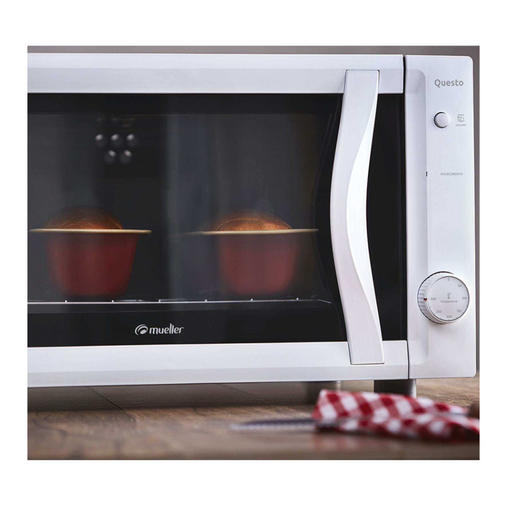 HORNO MUELLER 44LTS QUESTO S/ TIMER BLANCO