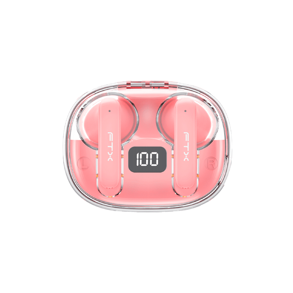 COMBO AURICULAR FTX E80-PK ROSA + SMARTWATCH FTX AM12-RGRGS