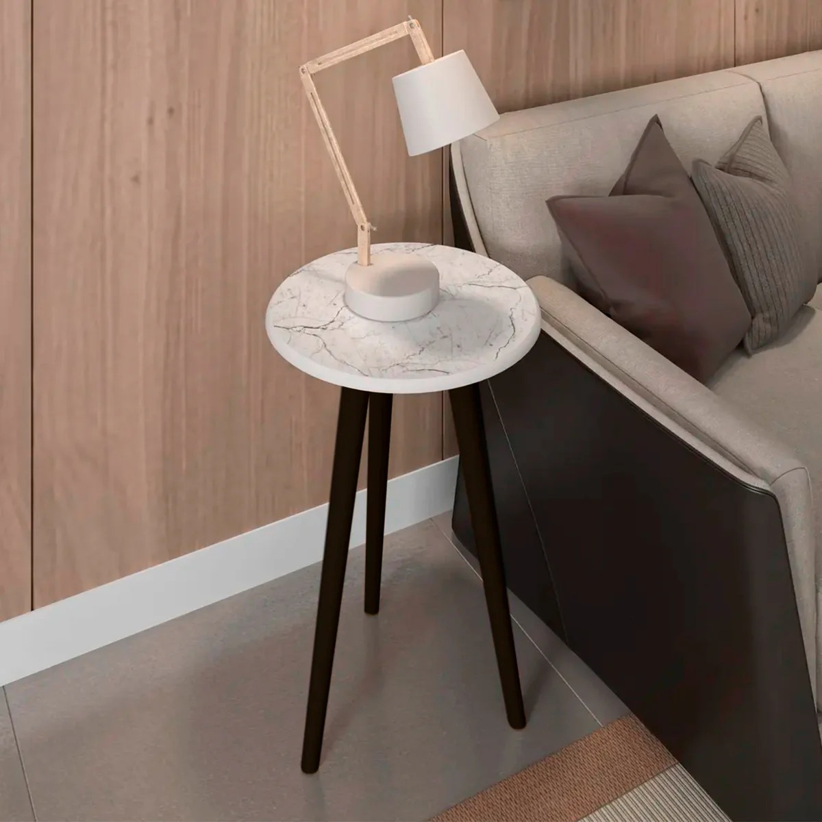 MESA LATERAL HOGA PY BRILHANTE CARRARA
