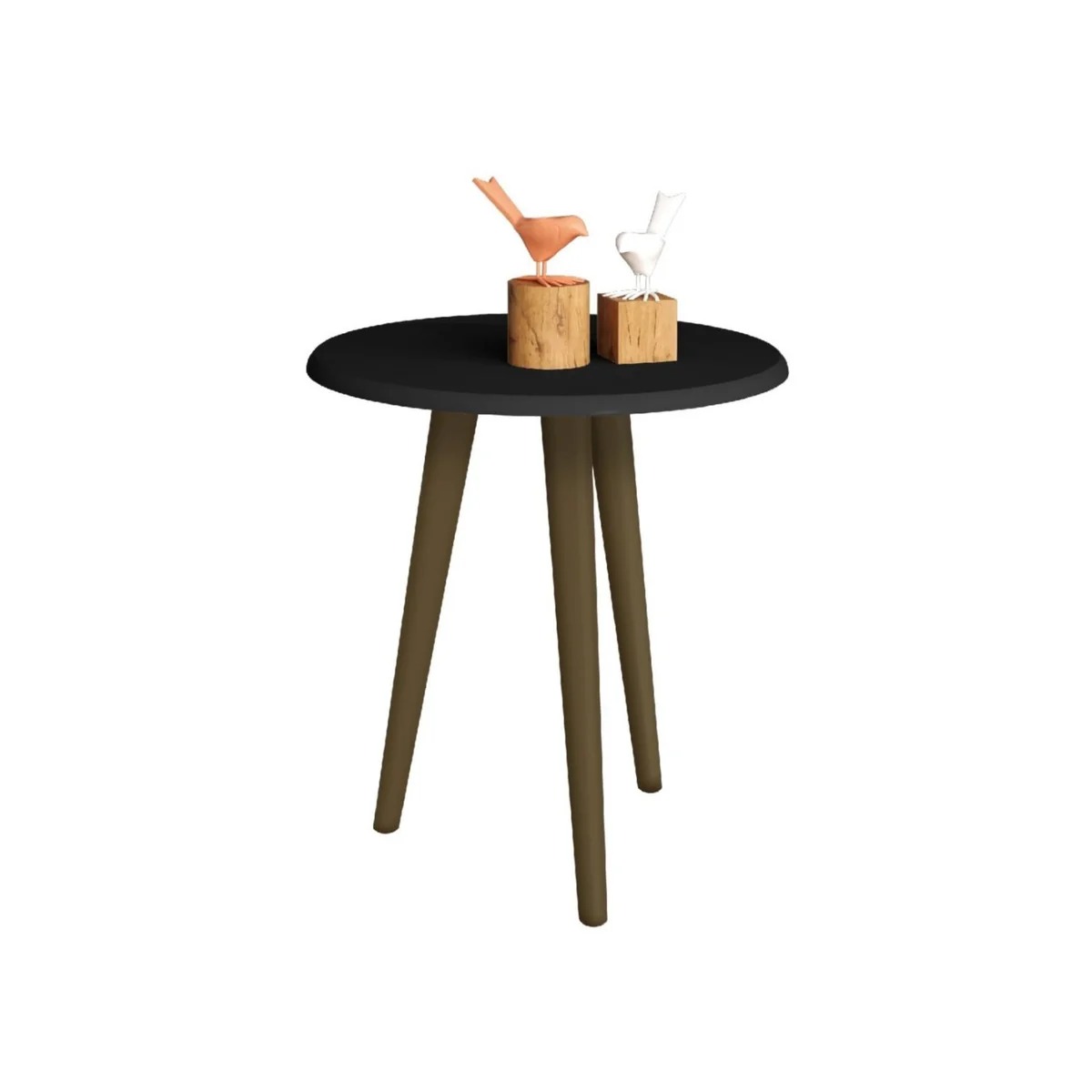MESA LATERAL HOGA PY BRILHANTE NEGRO