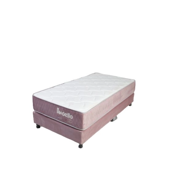 SOMIER COMPLETO INMAPOL ANGELLO STAR 1.20 X 1.90 ROSA