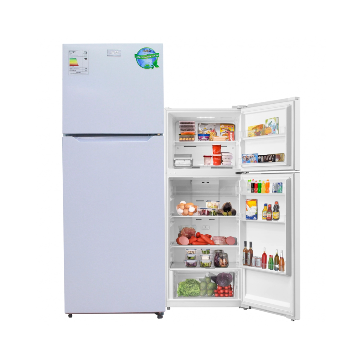 HELADERA JAM 510 LTS F/S JAMD-413 W 2P. BLANCA