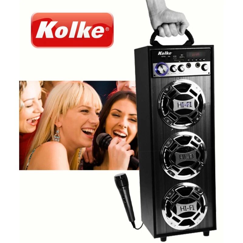 SPEAKER KOLKE KPG-100/FM/USB P/ KARAO.