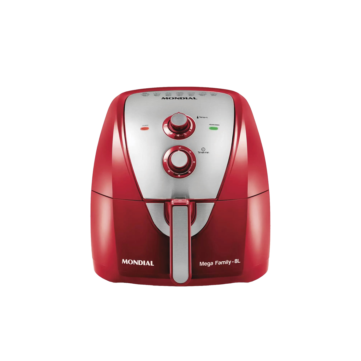 FREIDORA AIR FRYER MONDIAL MEGA AFN-80 RI 8L ROJO