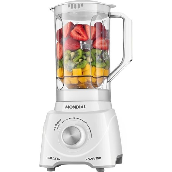 LICUADORA MONDIAL PRATIC BLANCO 2V 2.2L  L-97