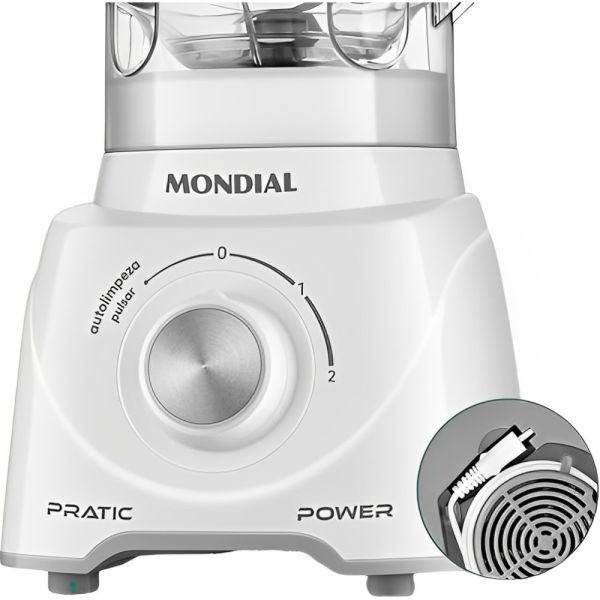 LICUADORA MONDIAL PRATIC BLANCO 2V 2.2L  L-97