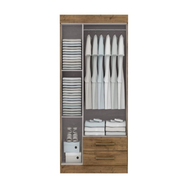 ROPERO MOVELMAX FLORIDA 3P 3C CACAUFERIA