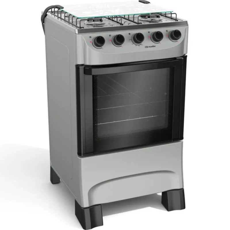 COCINA MUELLER 4H TITANIO MODERATTO MFI4BA GAS