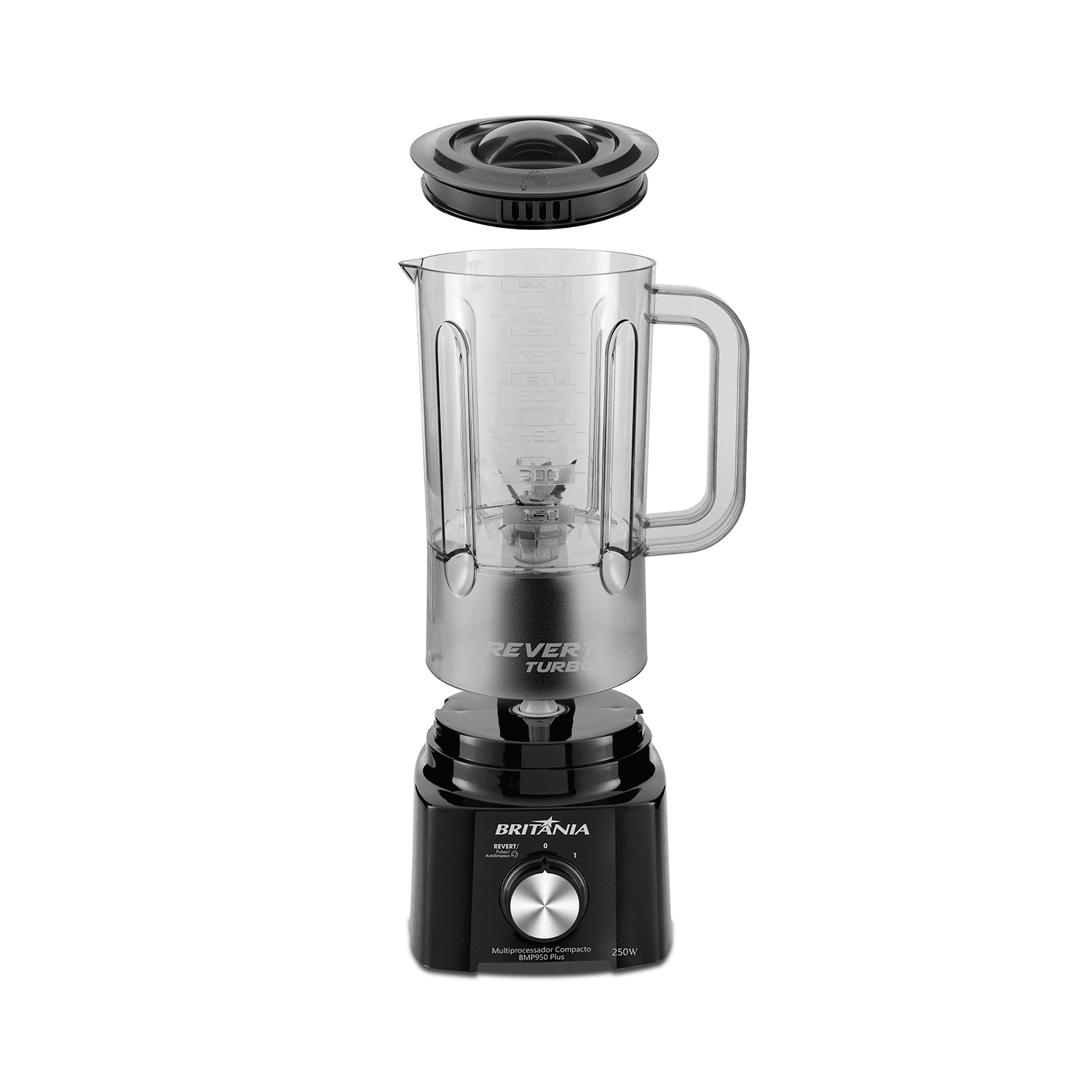 MULTIPROCESADOR BRITANIA COMPACTO BMP950P PLUS NEGRO