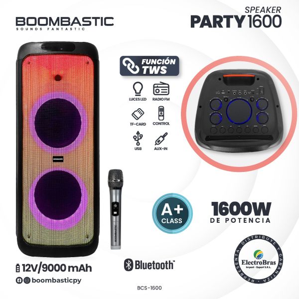 CAJA SONIDO BOMBASTIC PARTY 1600 1600W