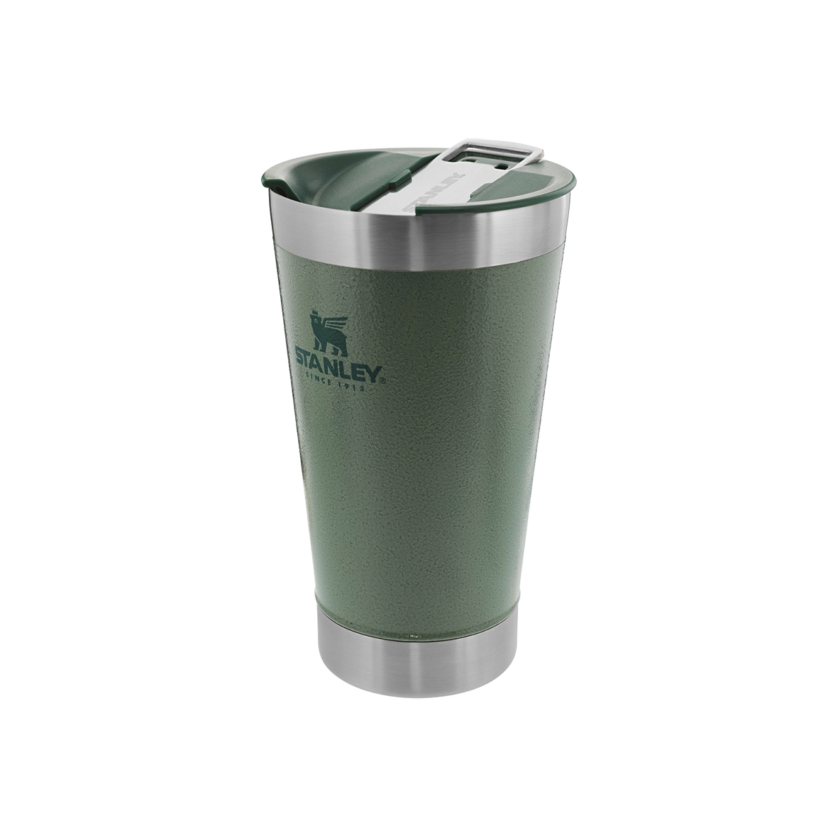 VASO CERVECERO STANLEY VERDE C/TAPA 7957